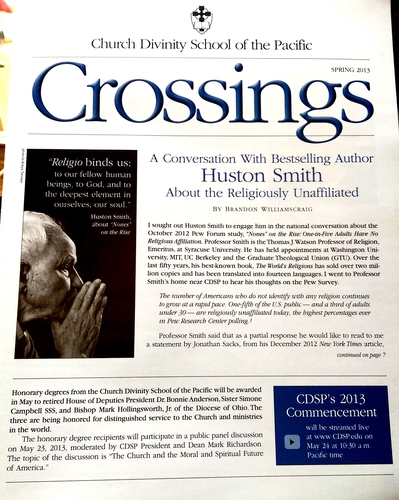 Huston Smith article for CDSP+Image