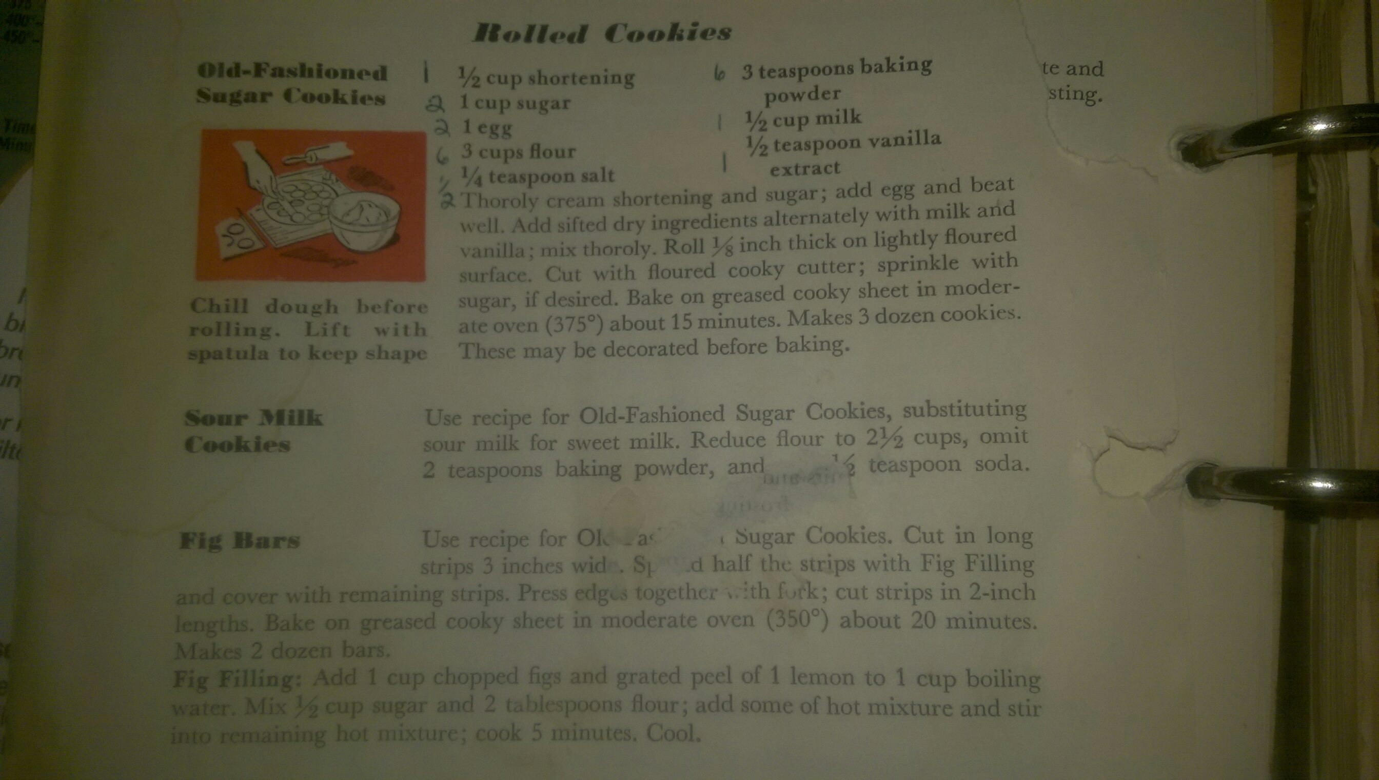 BHG 1948 Ch 7 p 22 Old Fashioned Sugar Cookies image