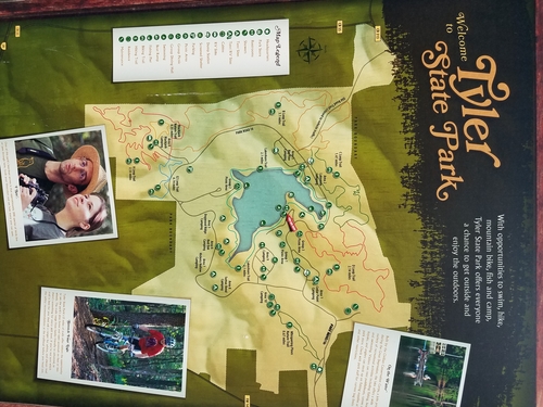 Tyler State Park map